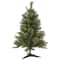 Northlight; Northlight 3ft. Pre-Lit Kingston Cashmere Pine Full Artificial Christmas Tree, Multicolor Incandescent Lights; Category:Christmas Tabletop & Accent Trees; Image:2